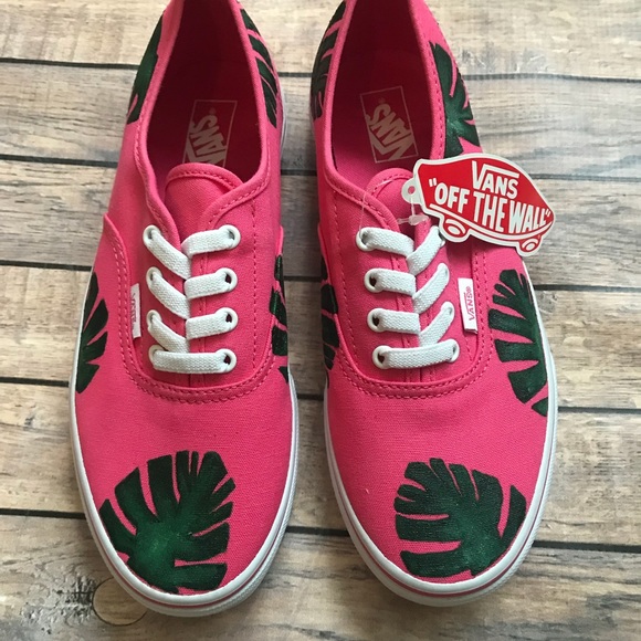 Pink hand painted vans, kids size 6 - Picture 8 of 13